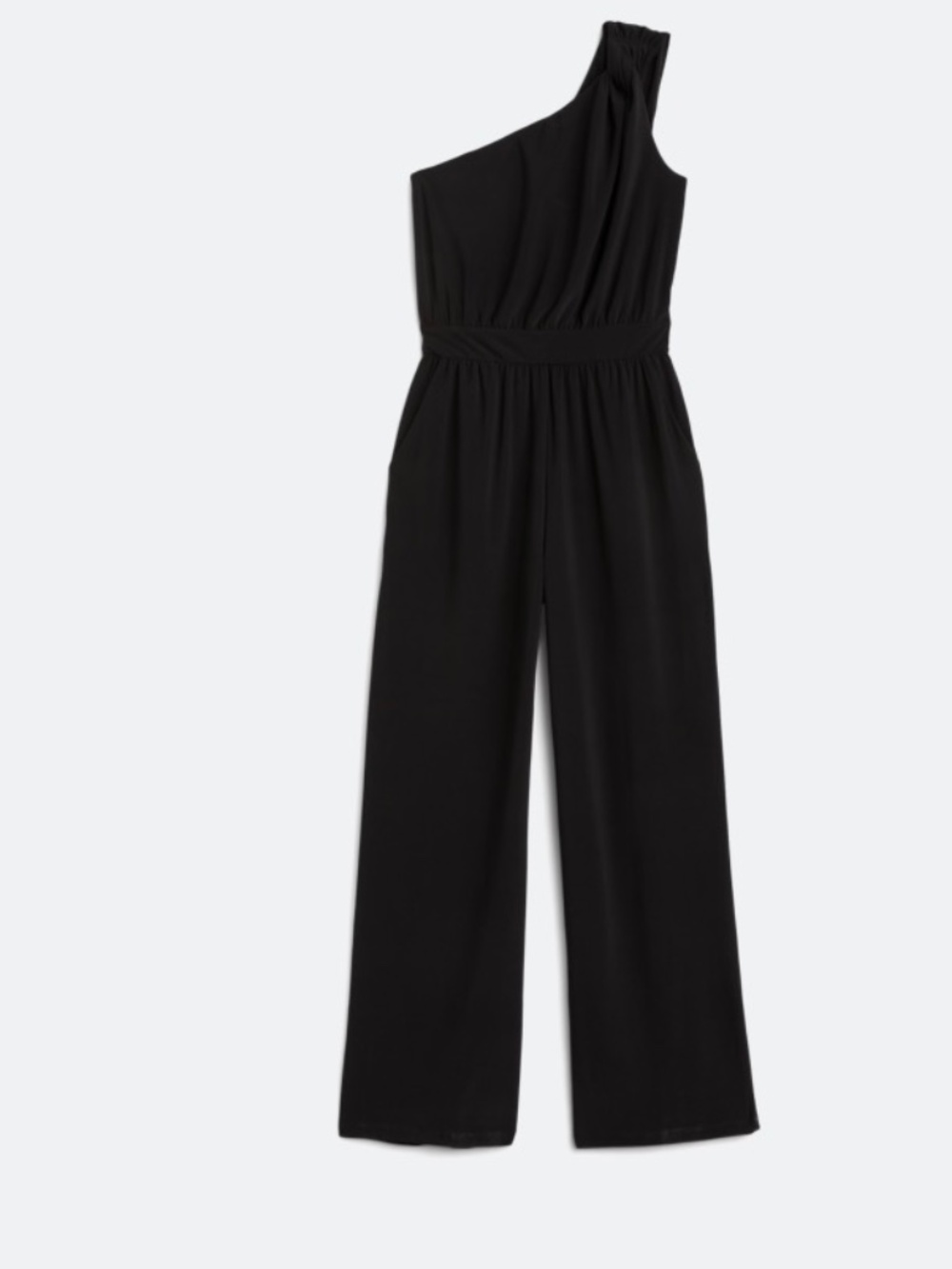One Shoulder Knit Jumpsuit